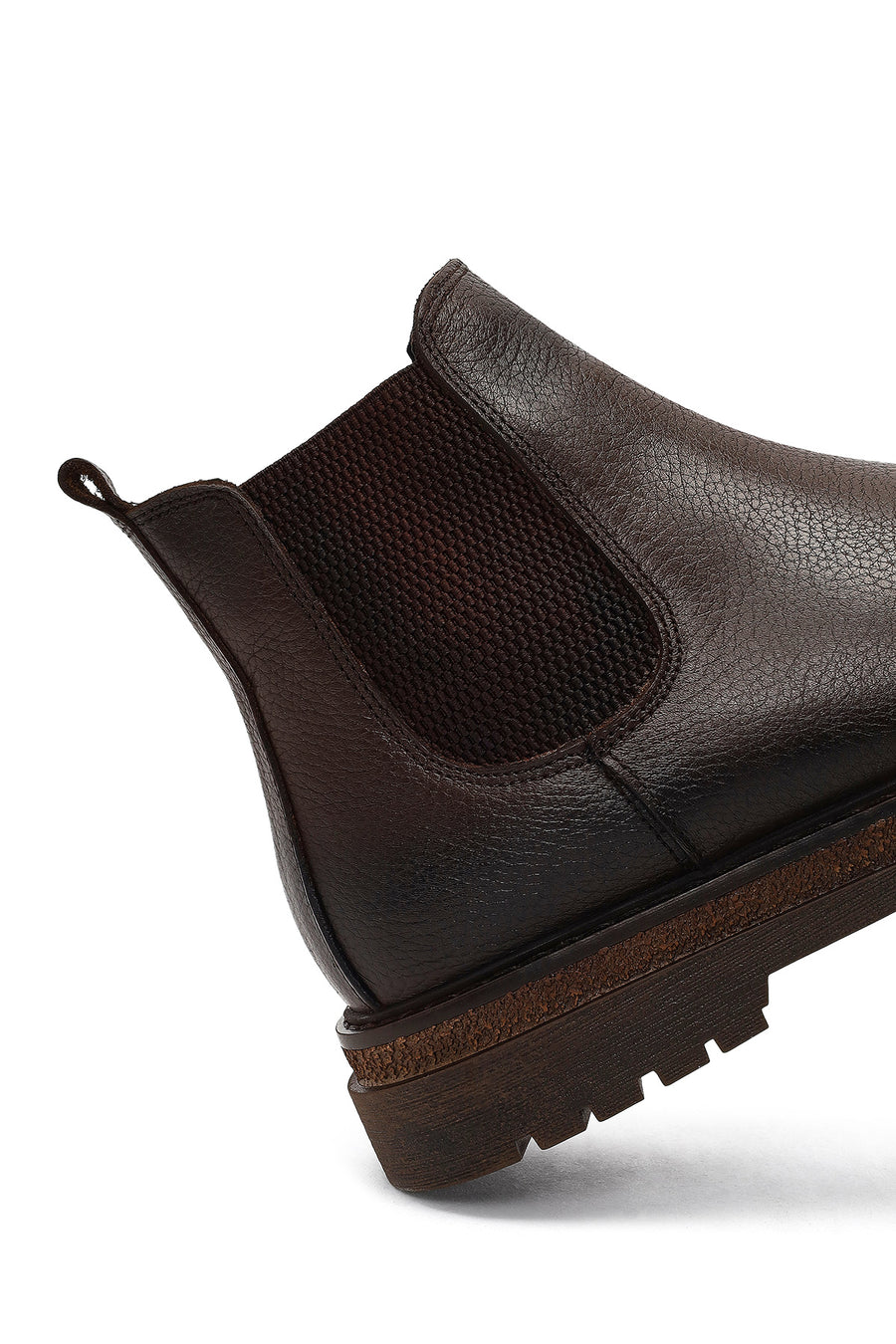 Male Brown Leather Chelsea Boots
