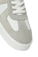 Erkek Beyaz Bağcıklı Deri Sneaker | Derimod
