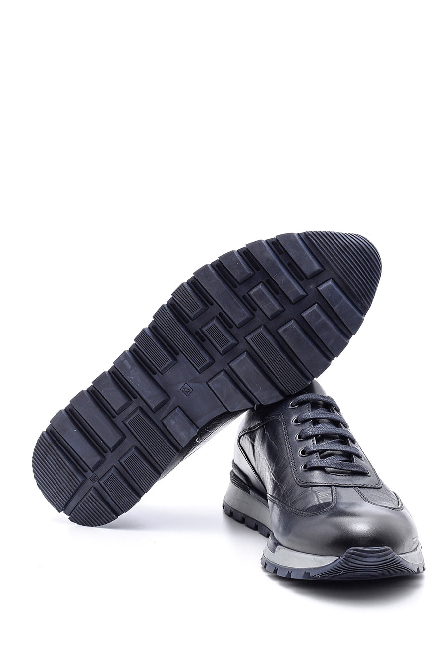 Men's Crocodile Detailed Leather Sneaker