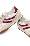 Women's Beige Lace-up Leather Sneaker | Derimod