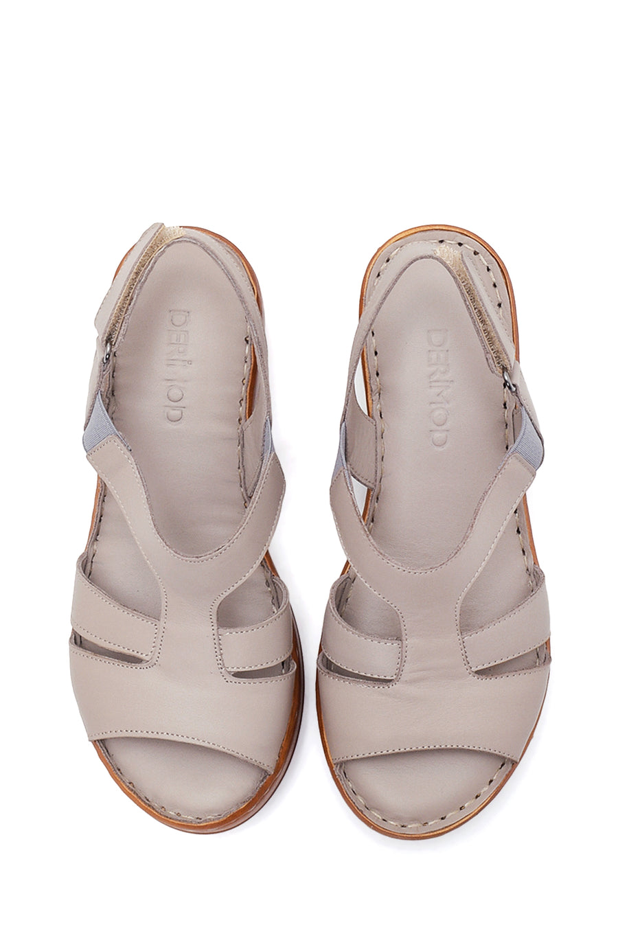 Women's Leather Comfort Wedge Heel Sandals