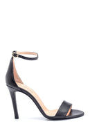 Women's Casual Heeled Leather Sandals | Derimod