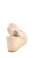 Women's Casual Wedge Heel Leather Espadrille | Derimod