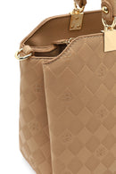 Women's Brown Long Strap Printed Sleeve Bag | Derimod