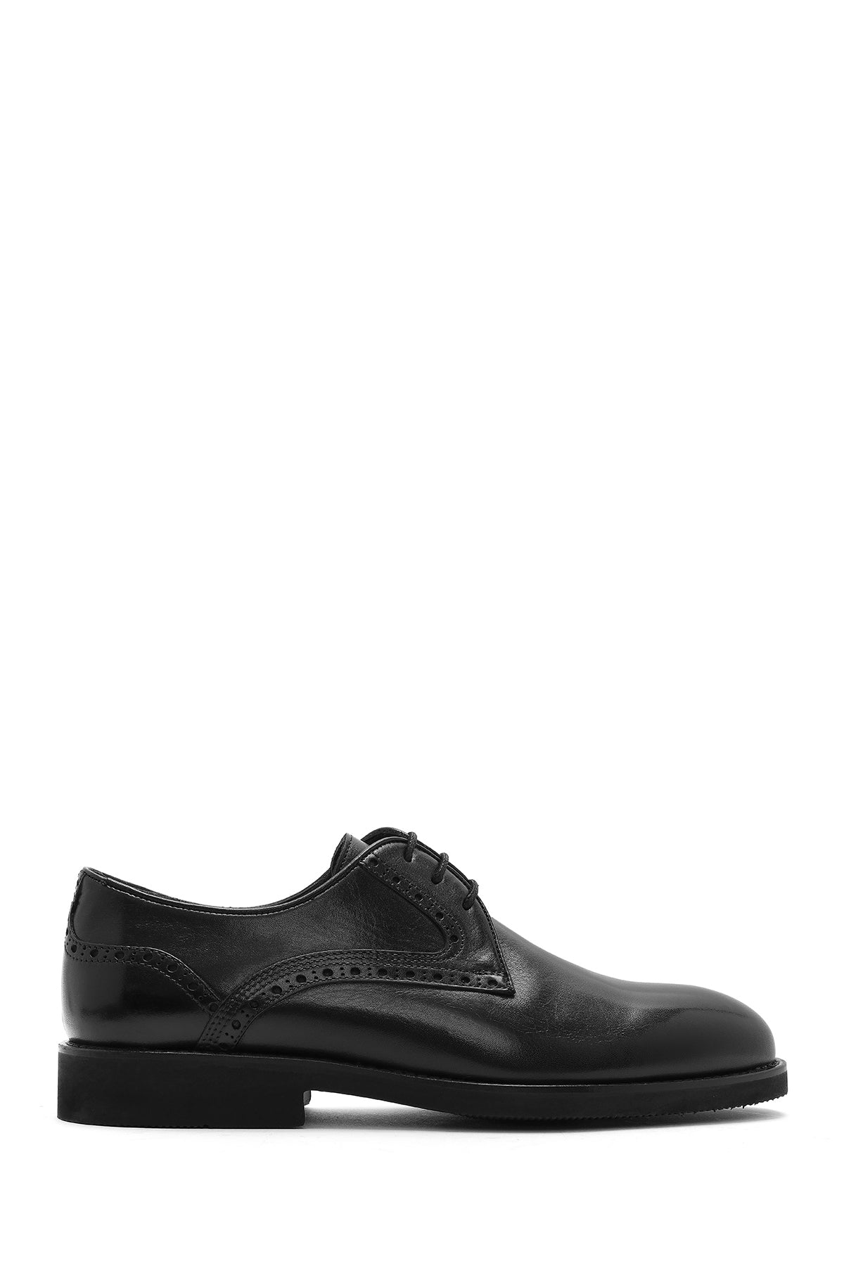Men's Black Laced Leather Classic Shoes 25SFD602018 | Derimod