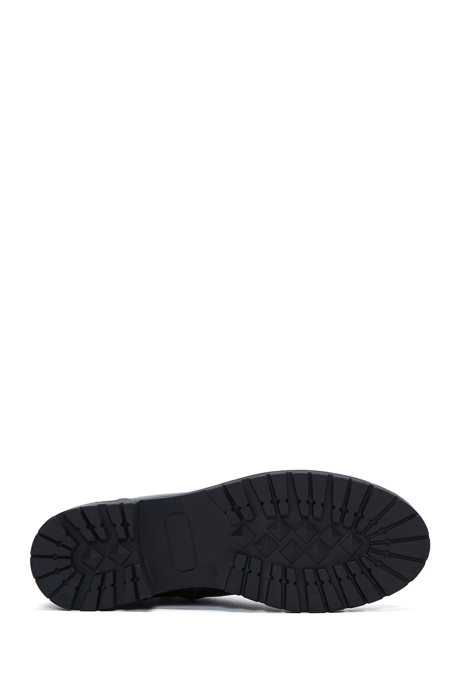 Woman Black Zip Closure Leather Boots