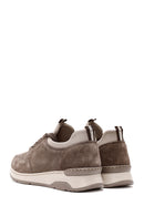 Woman Mink Lace-Up Thick-Soled Suede Leather Sneaker | Derimod