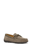 Geox Men's Gray U Spherica Ec16 B - Suede Suede Leather Casual Loafer | Derimod