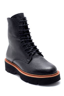 Women's Leather Zipper Detailed Boots | Derimod