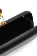 Woman Black Accessory-Detail Long Chain-Strap Mini Evening Clutch Bag | Derimod
