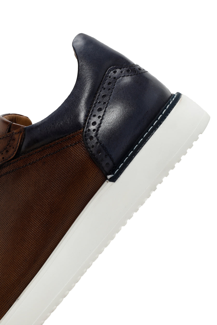 Men's Tan Lace-up Leather Sneaker
