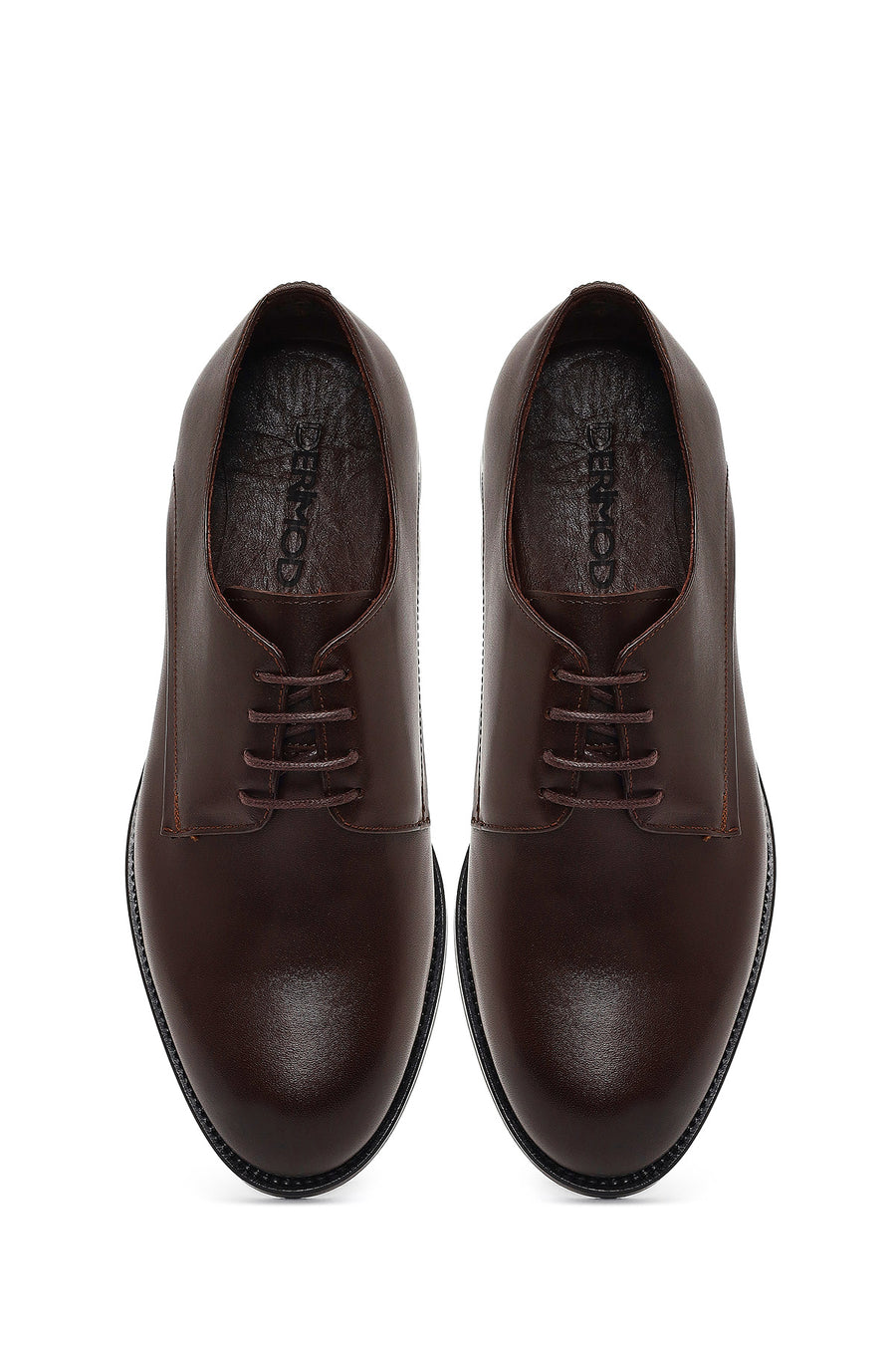 Men's Brown Lace-Up Leather Classic Shoe