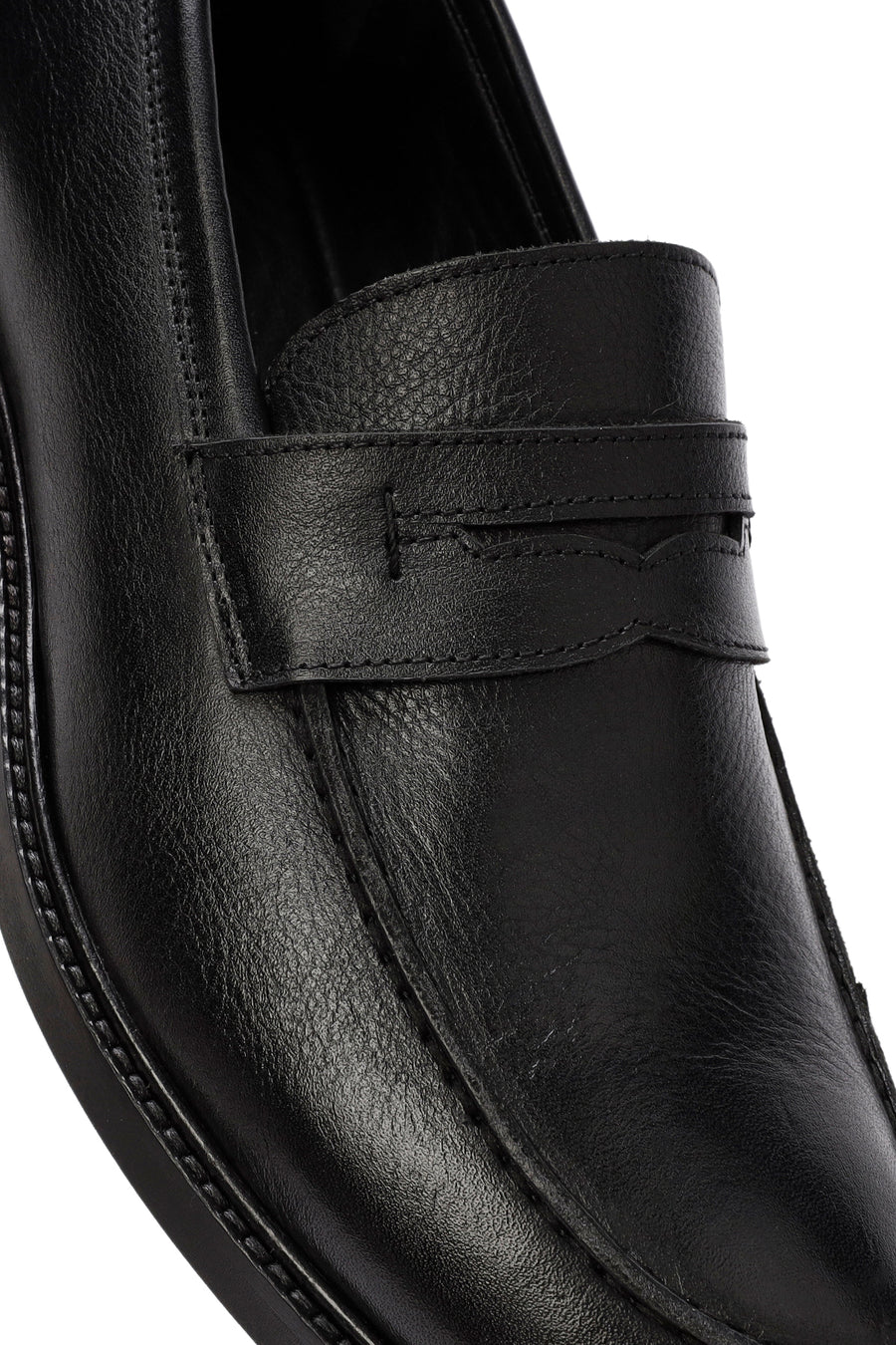 Erkek Siyah Deri Klasik Loafer