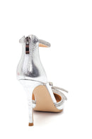 Women's Leather Metallic Bow Gova | Derimod