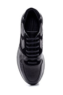Men's Leather Suede Detailed Sneaker | Derimod