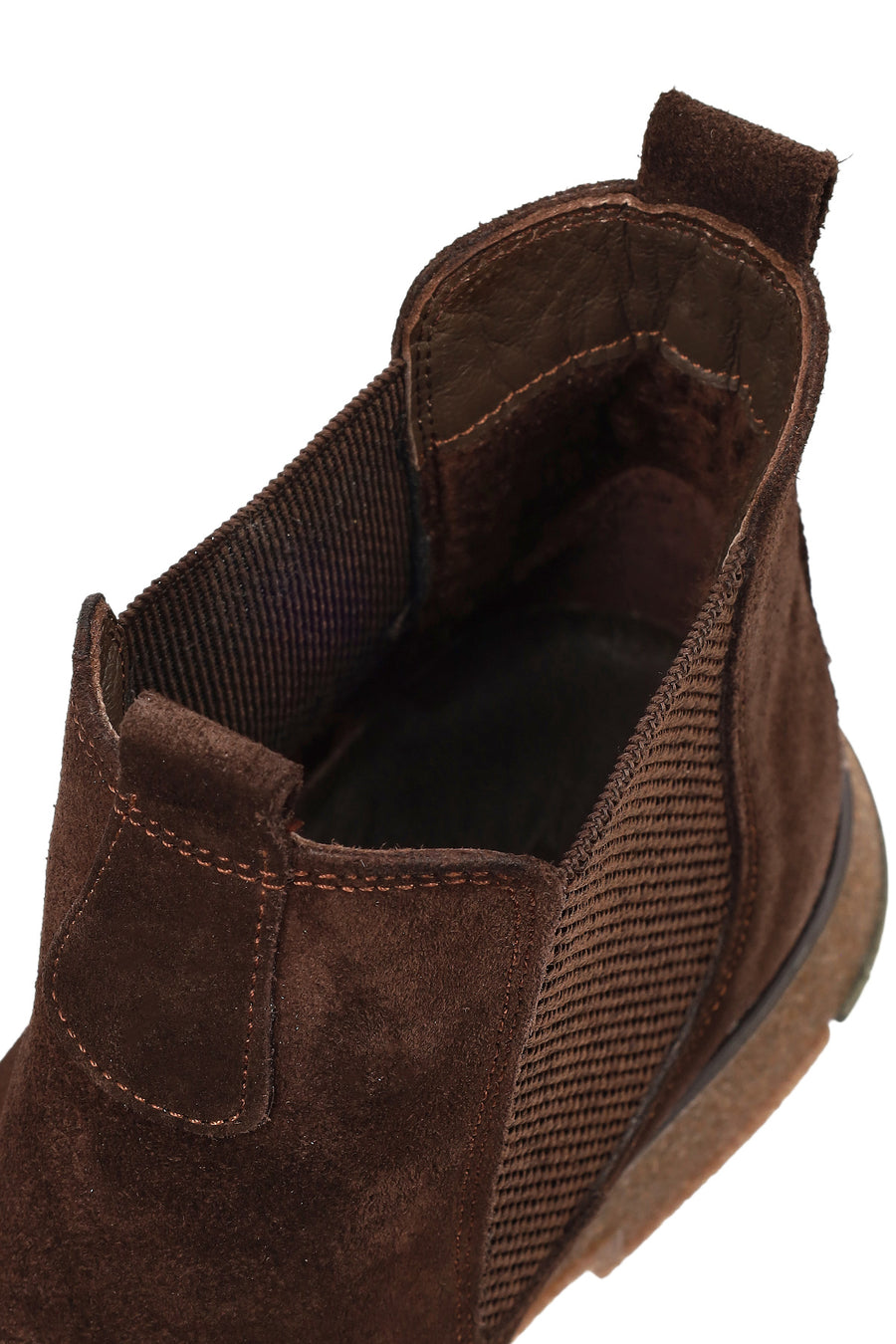 Men's Brown Suede Leather Chelsea Boots