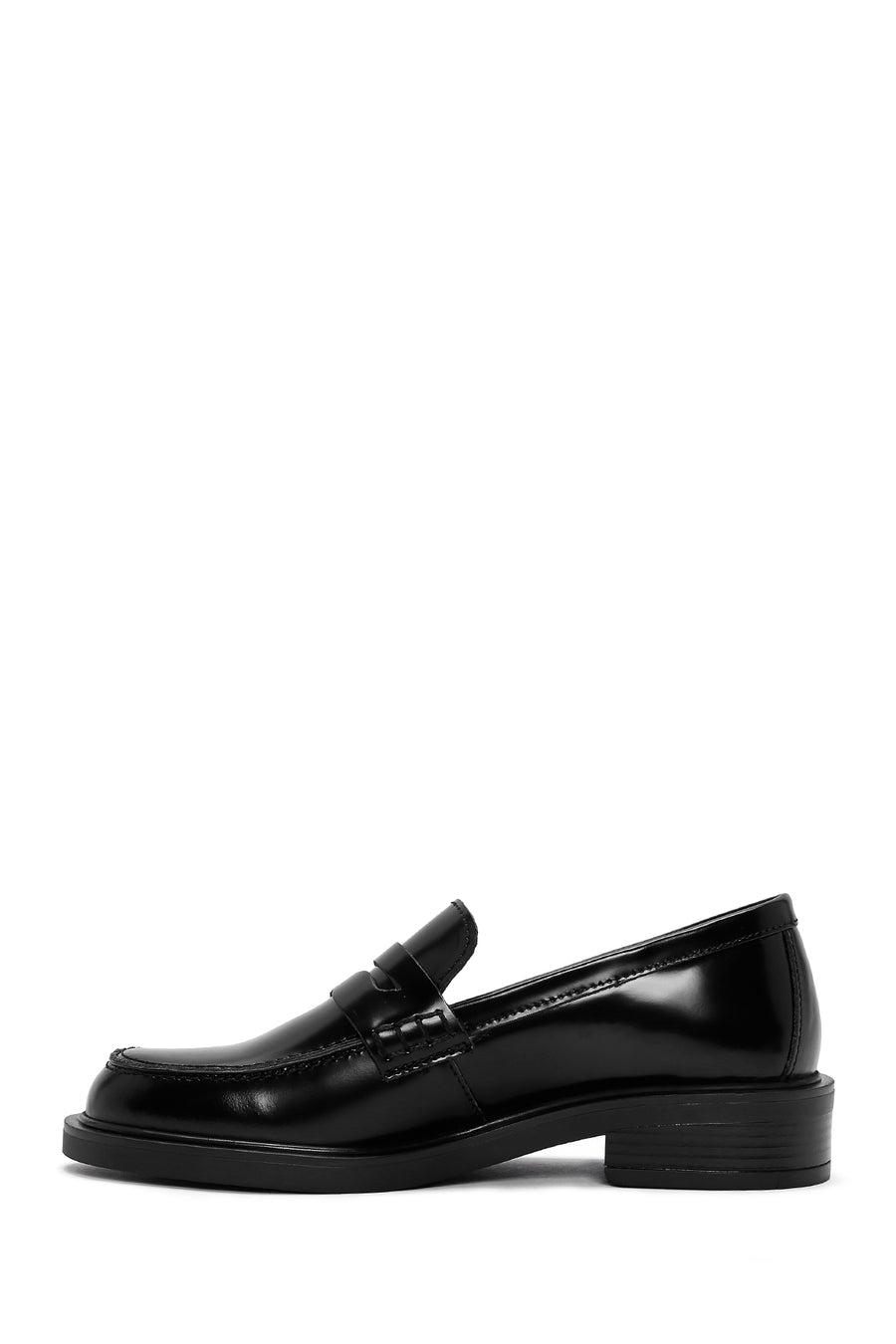 Kadın Siyah Deri Casual Loafer