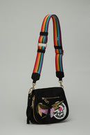 Black Fabric Women's Crossbody Bag | Derimod