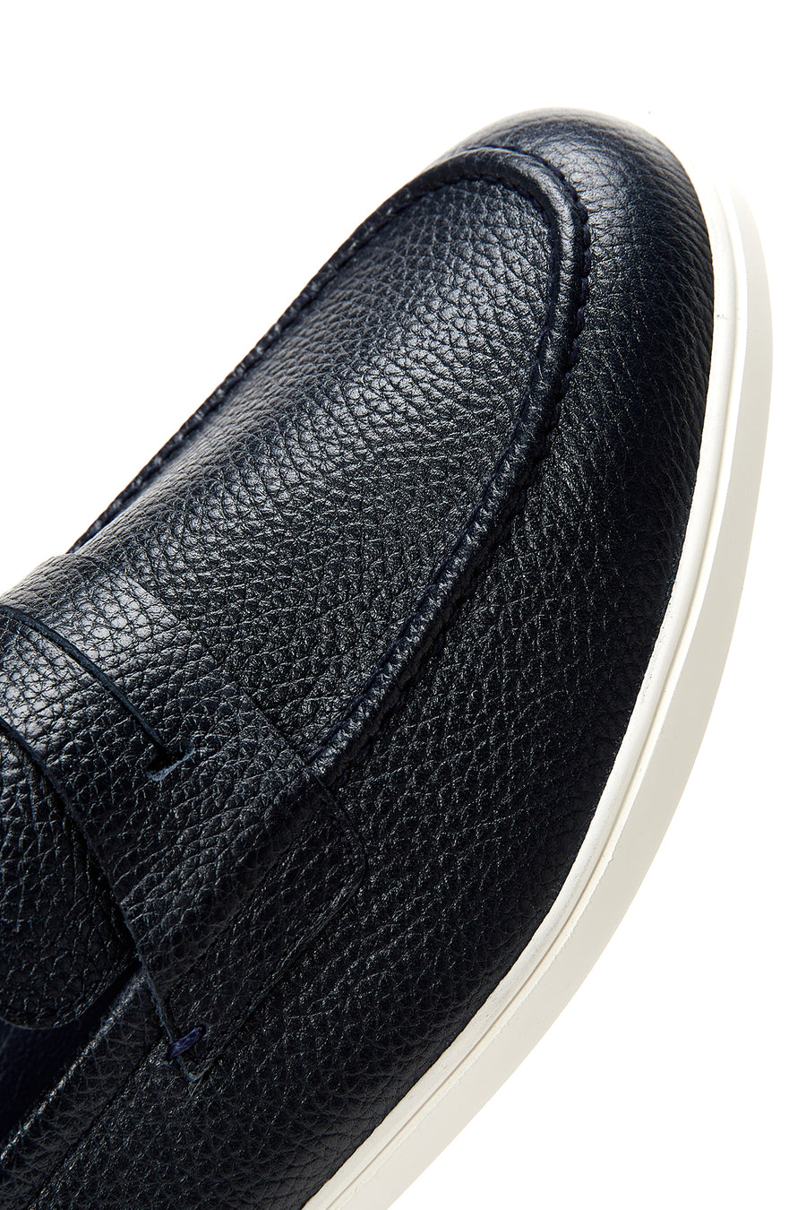 Erkek Lacivert Deri Loafer