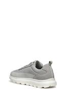 Geox Men's Gray U Spherica A - Mesh + Nbk Synth Laced Fabric Sneaker | Derimod