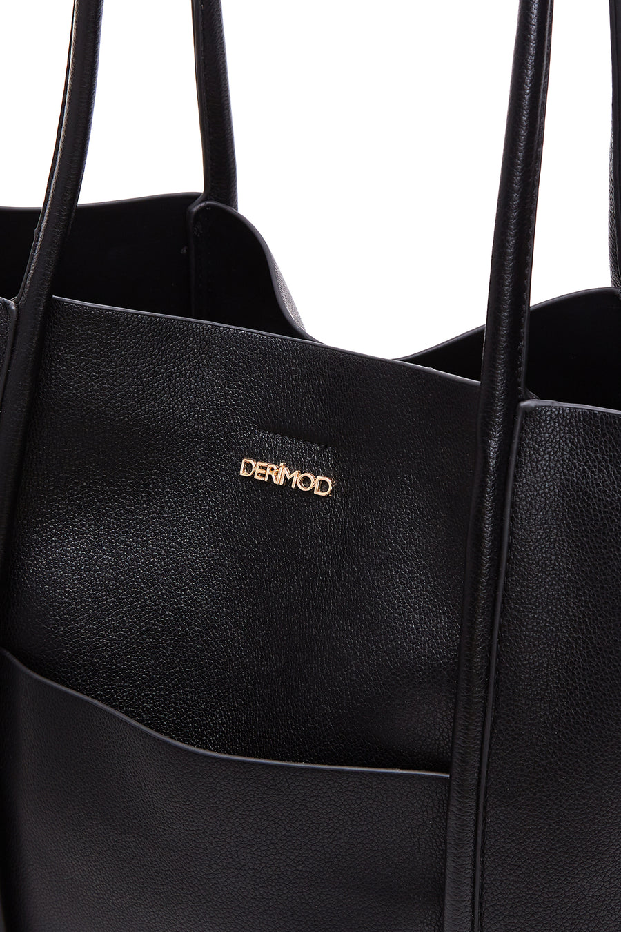 Woman Black Long Strappy Shoulder Bag
