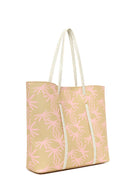 Woman Yellow Printed Shoulder Bag | Derimod