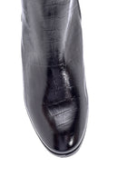 Women's Leather Crocodile Patterned Boots | Derimod