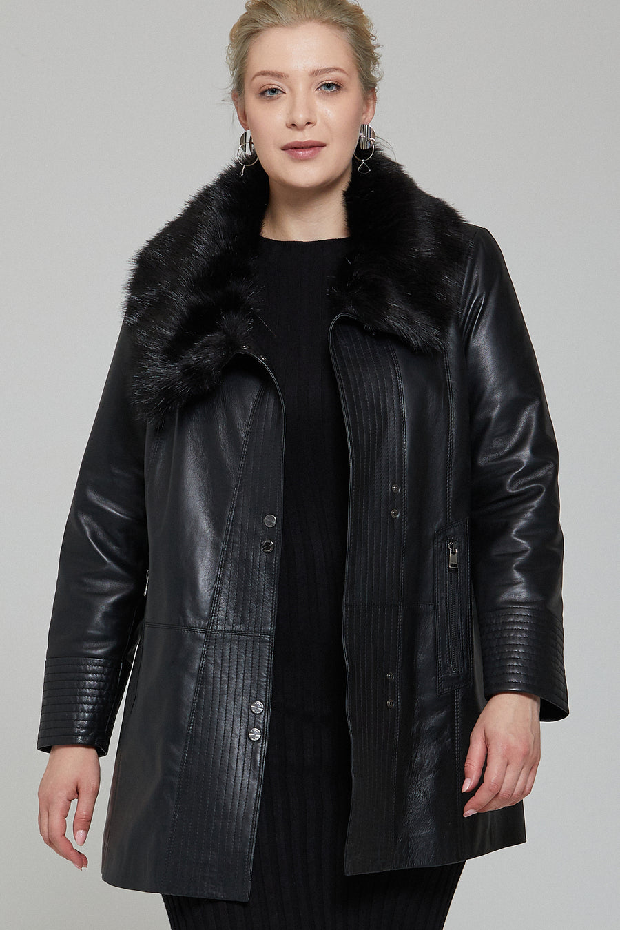 Longchamp Women's Leather Jacket 18WGE54741M | Derimod