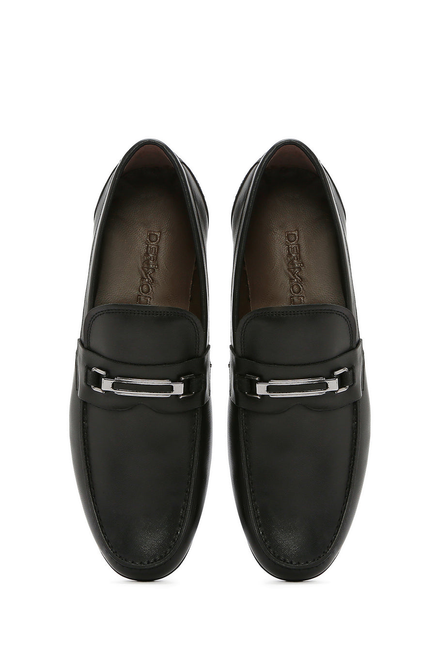 Erkek Siyah Deri Klasik Loafer