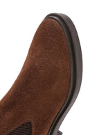 Women's Brown Suede Leather Chelsea Boots | Derimod