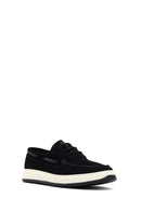 Men's Black Lace-Up Suede Leather Casual Shoes | Derimod
