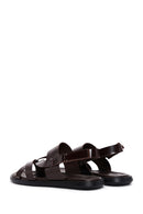 Men's Brown Leather Sandals | Derimod