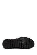 Derimod Fly Erkek Siyah Bağcıklı Deri Casual Sneaker | Derimod