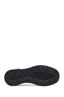 Men's Black Lace-Up Leather Casual Sneaker | Derimod