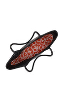 Woman Black Printed Shoulder Bag | Derimod