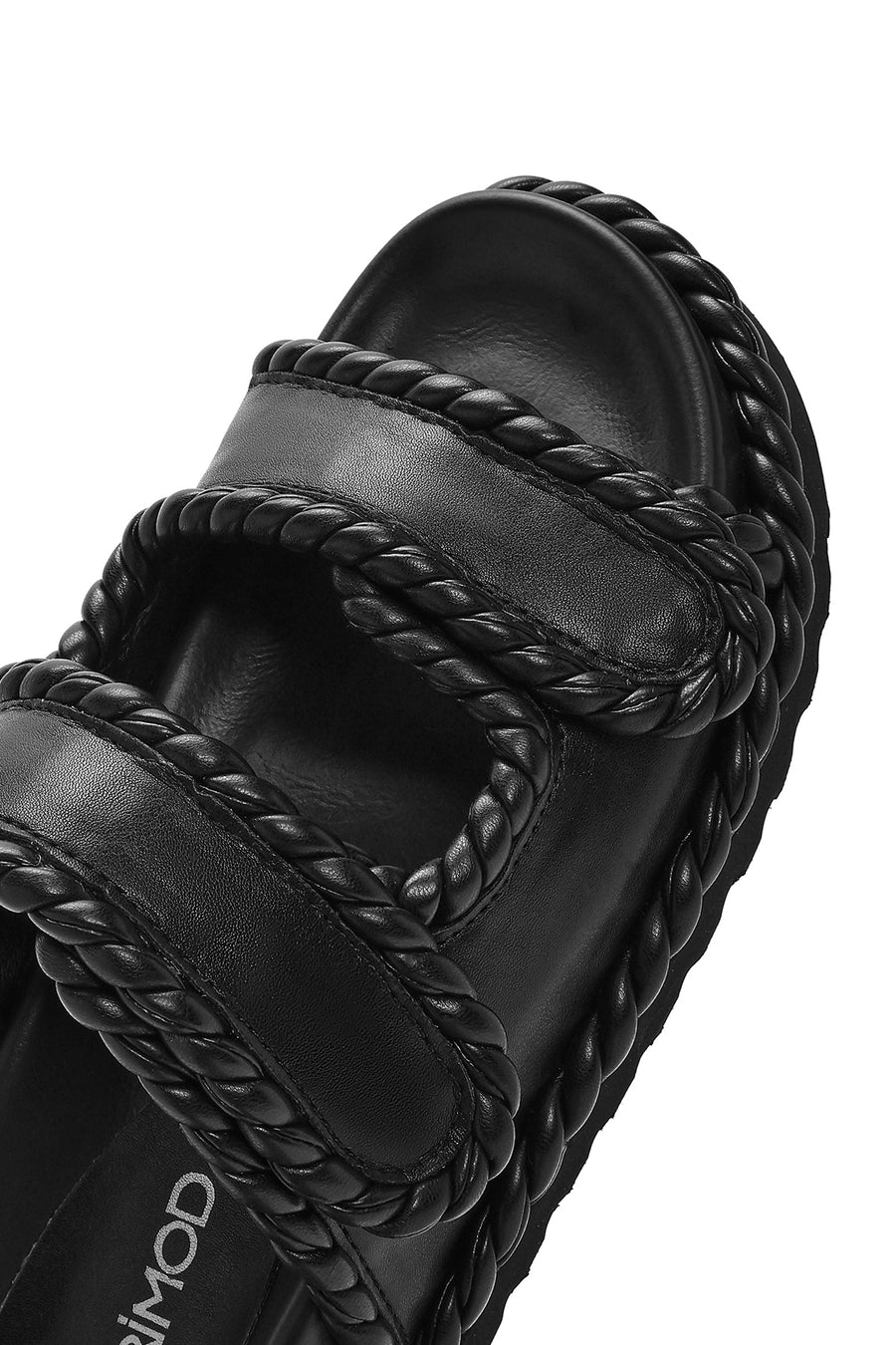 Women's Black Strappy Slippers