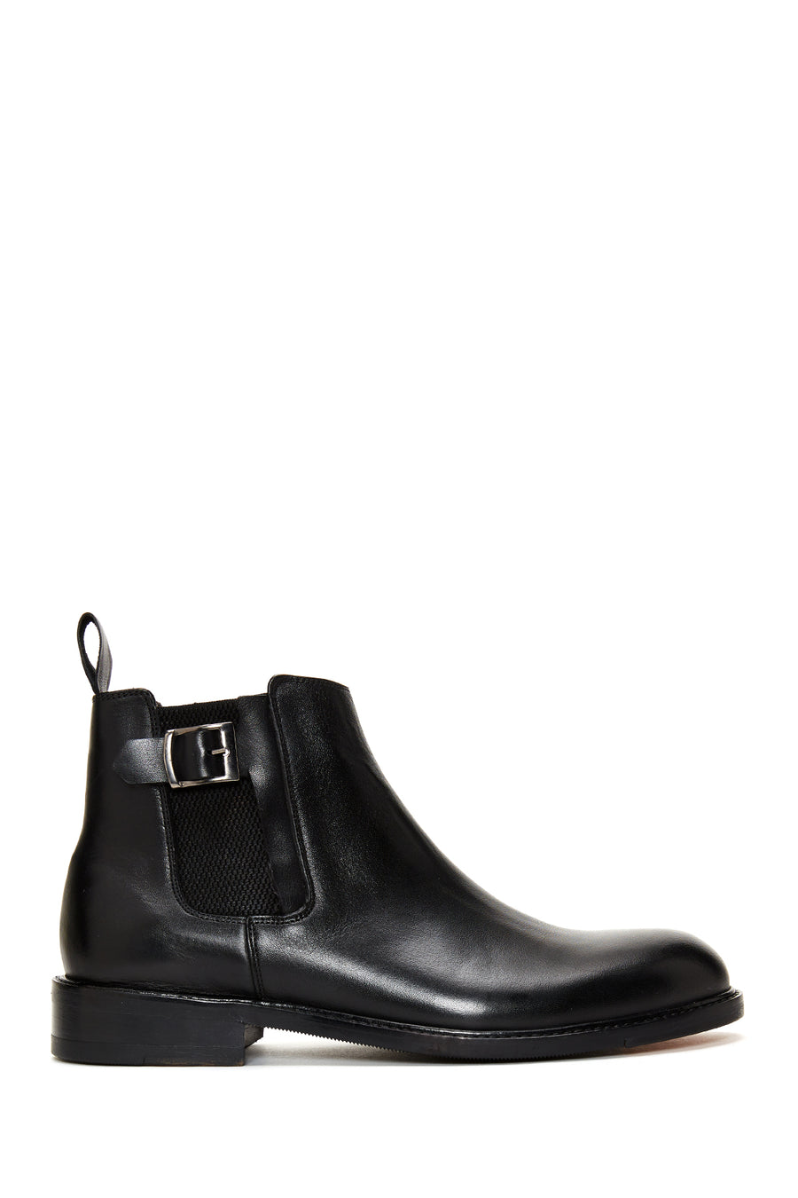 Men's Black Leather Chelsea Boots 22WFD601618 | Derimod