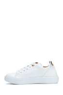 Women's White Leather Sneaker | Derimod