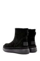 Women's Black Suede Leather Boots | Derimod