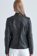 Norma Women's Leather Jacket | Derimod