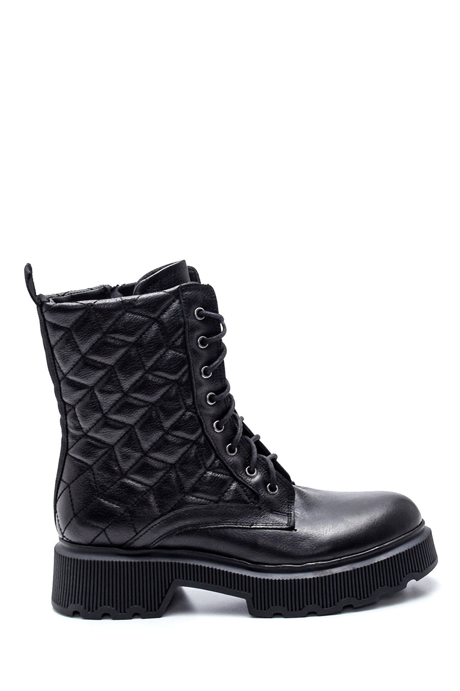 Women's Leather Quilted Boots 21WFD1841KP | Derimod