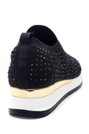 Women's Black Stone Sneaker | Derimod