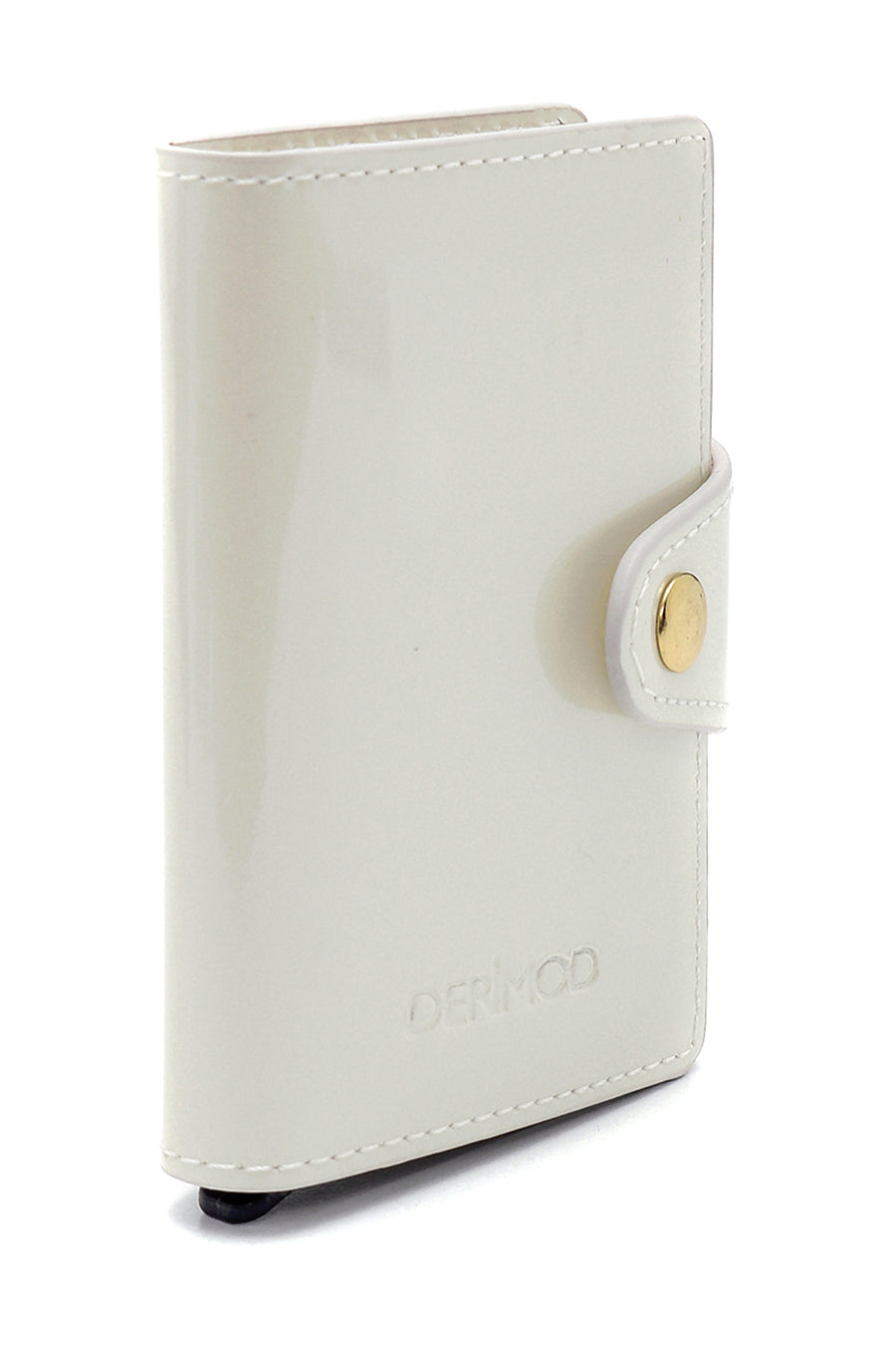 Women's Beige Leather Card Holder