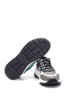 Men's Leather Stripe Detailed Sneaker | Derimod