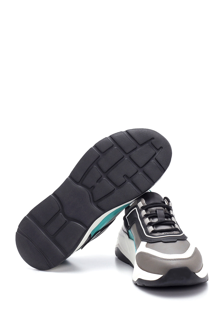 Men's Leather Stripe Detailed Sneaker
