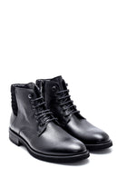 Men's Leather Zippered Boots | Derimod