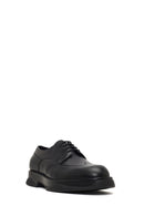 Men's Black Lace-Up Thick-Soled Leather Casual Shoe | Derimod