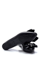 Women's Leather Stone Detailed Ballerinas | Derimod