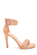 Women's Knitted Detailed Heeled Sandals | Derimod