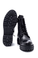 Women's Leather Zippered Boots | Derimod
